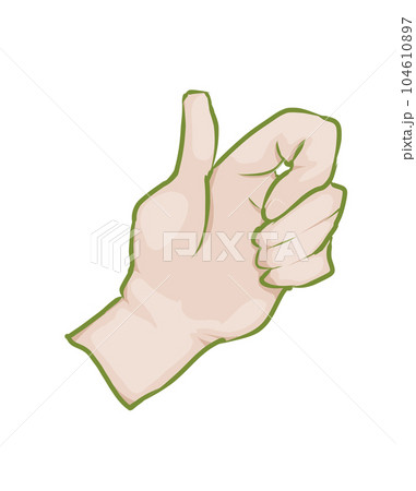 親指を立てる手 104610897