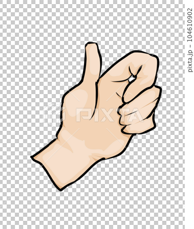 手豎起大拇指 104610902