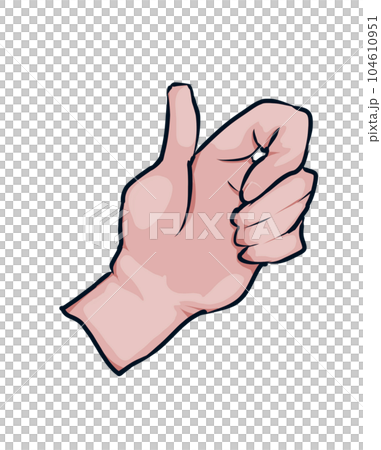 Illustration of a realistic hand Illustration of a realistic hand 104610951