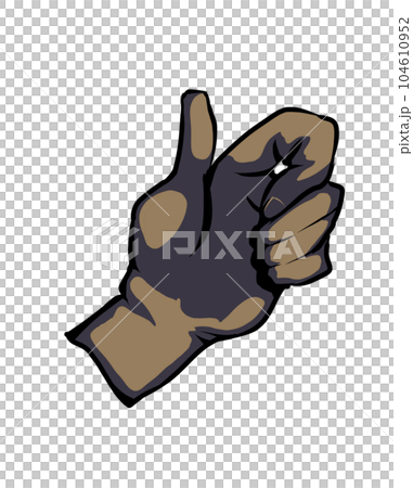 Illustration of a realistic hand Illustration of a realistic hand 104610952