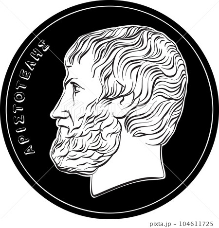 Greek gold coin 5 drachmas Aristotle Greek gold coin 5 drachmas Aristotle 104611725