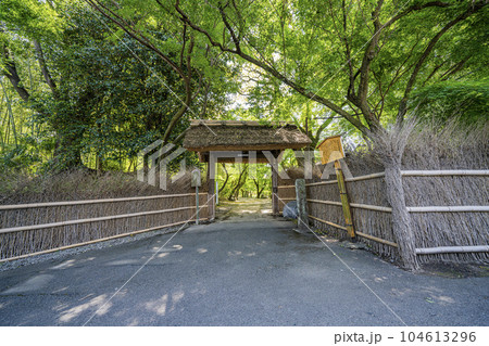 中山道赤坂宿　お茶屋屋敷跡の景色 104613296