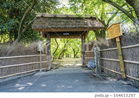 中山道赤坂宿　お茶屋屋敷跡の景色 104613297