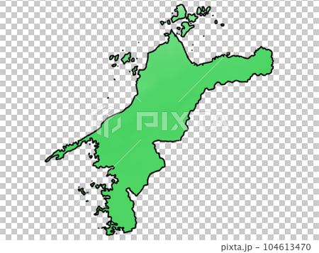 Slightly loose Ehime prefecture map 104613470