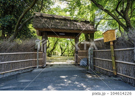 中山道赤坂宿　お茶屋屋敷跡の景色 104614226