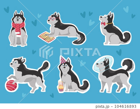 Husky Cartoon Images – Browse 23,450 Stock Photos, Vectors, and Video |  Adobe Stock