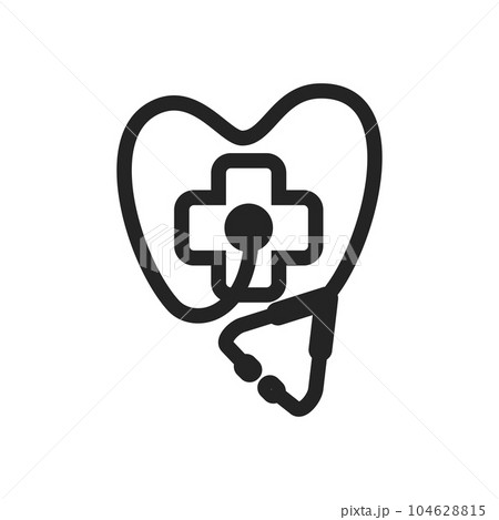 healthcare logo template. Icon Illustration Brand Identity. Isolated and flat illustration. Vector graphic 104628815