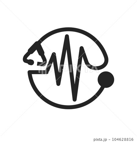 healthcare logo template. Icon Illustration Brand Identity. Isolated and flat illustration. Vector graphic 104628816