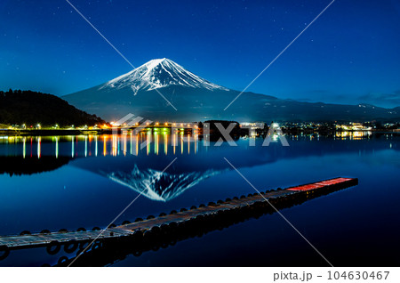 富士山・夜景 ~河口湖~ 富士山・夜景 ~河口湖~ 104630467