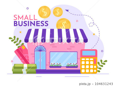 Small Business Loan Vector Illustration with Store Support Protection and Growth to Develop in Flat Cartoon Hand Drawn Background Templates Small Business Loan Vector Illustration with Store Support Protection and Growth to Develop in Flat Cartoon Hand Drawn Background Templates 104631243