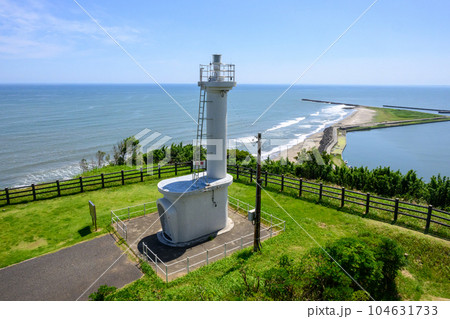 灯台のある風景　千葉県　飯岡灯台 104631733