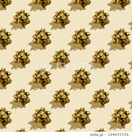 A pattern of many beauty gift bows. 104635356