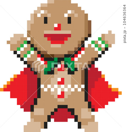 Christmas pixel art elements, 8 bit style graphic paint isolated with transparent background Christmas pixel art elements, 8 bit style graphic paint isolated with transparent background 104636364