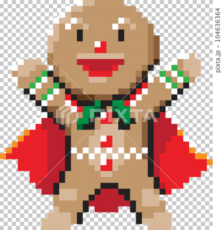 Christmas pixel art elements, 8 bit style graphic paint isolated with transparent background Christmas pixel art elements, 8 bit style graphic paint isolated with transparent background 104636364