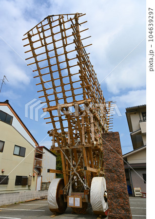 七尾 青柏祭 魚町 でか山 骨組みの山「地山」 七尾市 七尾 青柏祭 魚町 でか山 骨組みの山「地山」 七尾市 104639297
