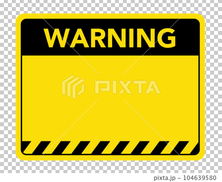 Attention sign design 104639580