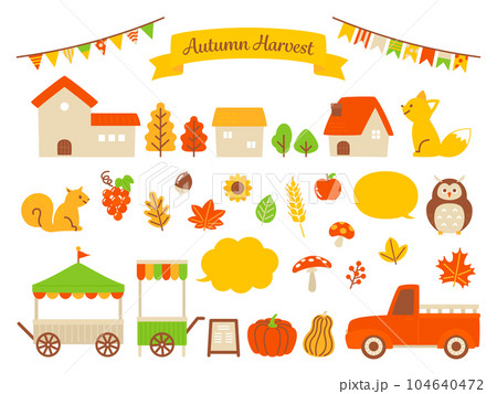 simple illustration of autumn harvest 104640472