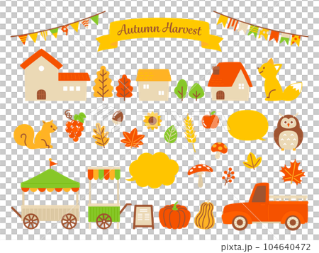 simple illustration of autumn harvest 104640472