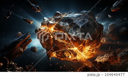 隕石、meteorite(generative ai) 104640477
