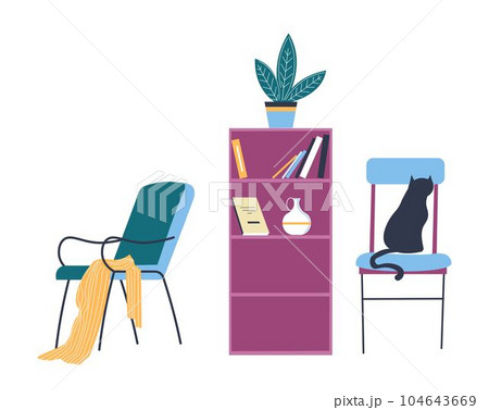 House interior design, furniture and accessories 104643669