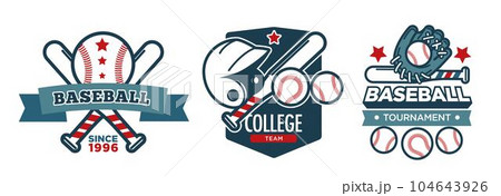 Baseball college team, tournament in school vector 104643926