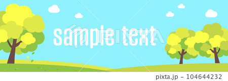 背景イラスト_樹木 104644232