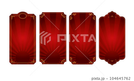 豪華な中華風フレーム枠背景 豪華な中華風フレーム枠背景 104645762