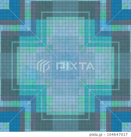 Colorful geometric seamless patterns decorate the walls style Atlas pompeii. Concept ancient Roman culture 104647017