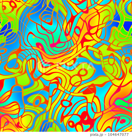 Multicolored grafity seamless pattern. Soft abstract geometric pattern. 104647077