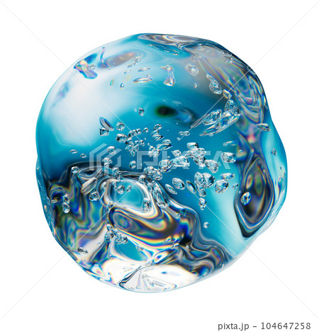 blue water splash isolated on white background 104647258