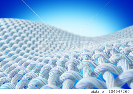 Close-up of fabric interlaced fiber. 104647266