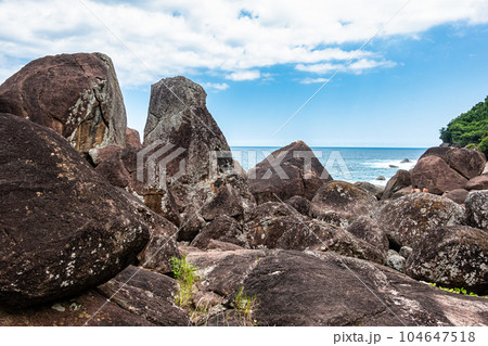 Aventureiro beach on Ilha Grande at Angra dos Reis, Rio de Janeiro, Brazil 104647518