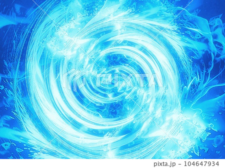 水中に渦巻く波の抽象的な背景のイラスト素材 [104647934] - PIXTA