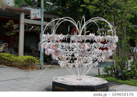 神田神社のおみくじ掛け ハート形 東京都千代田区外神田 神田神社のおみくじ掛け ハート形 東京都千代田区外神田 104650170