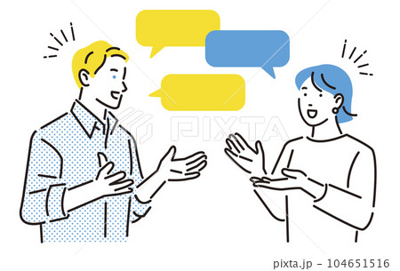 人物 英会話をする人 104651516