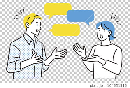 人物 英会話をする人 104651516