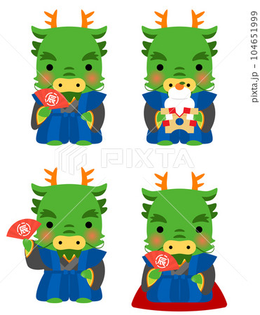 辰の福助ポーズ 104651999