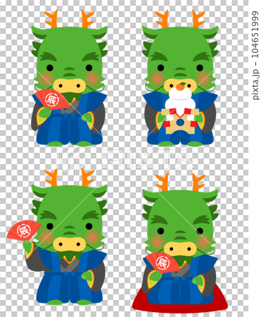 辰の福助ポーズ 104651999