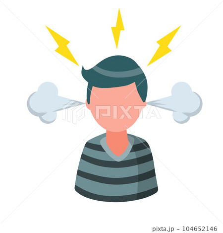 Stress. Bad emotion. Angry man. 104652146