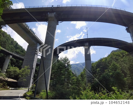 矢筈ループ橋　三遠南信自動車道　1 104652148