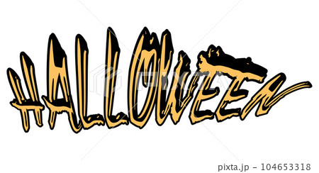 HALLOWEENの文字の素材 104653318