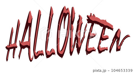 HALLOWEENの文字の素材 104653339