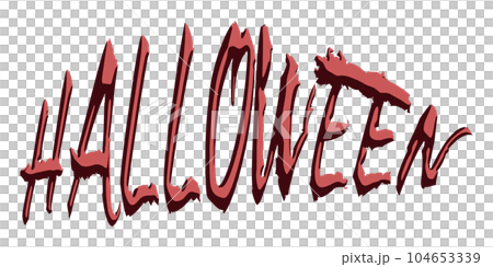 HALLOWEENの文字の素材 104653339
