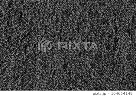 Seamless black and white carpet rug texture background from above 104654149