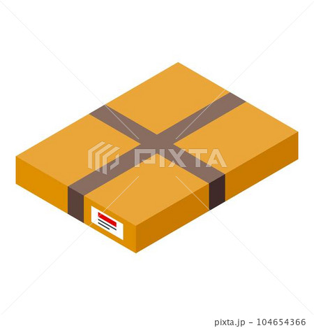 Postal box icon. Isometric of postal box vector icon for web design isolated on white background Postal box icon. Isometric of postal box vector icon for web design isolated on white background 104654366