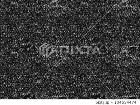 Seamless black and white carpet rug texture background from above 104654474