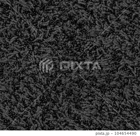 Seamless black and white carpet rug texture background from above 104654490