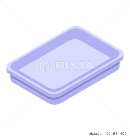 Eco plate icon. Isometric of eco plate vector icon for web design isolated on white background 104654492