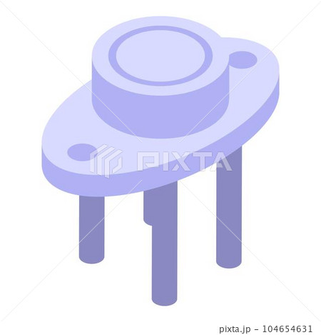 Battery voltage regulator icon. Isometric of battery voltage regulator vector icon for web design isolated on white background 104654631