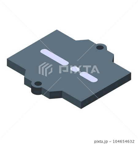 Voltage regulator icon. Isometric of voltage regulator vector icon for web design isolated on white background Voltage regulator icon. Isometric of voltage regulator vector icon for web design isolated on white background 104654632